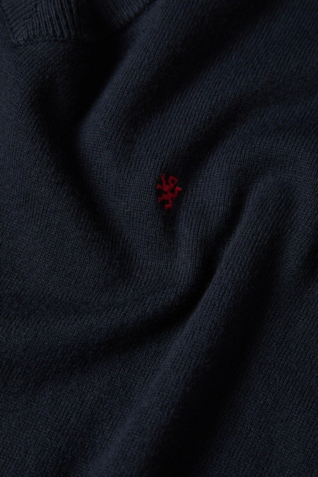 Camisola com decote em V — Marinho — Lion of Porches