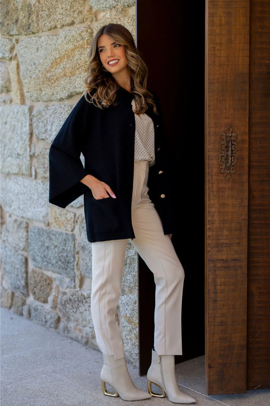 Casaco Preto Silvina Campos