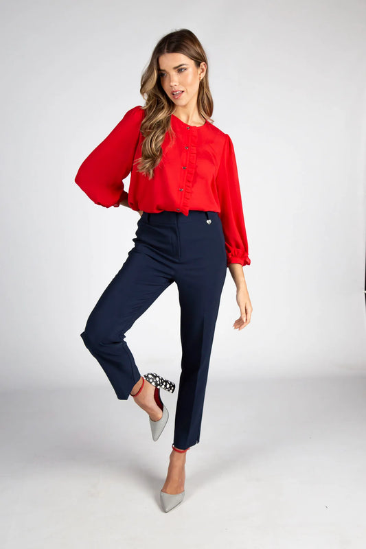 Calça Azul Marinho Silvina Campos