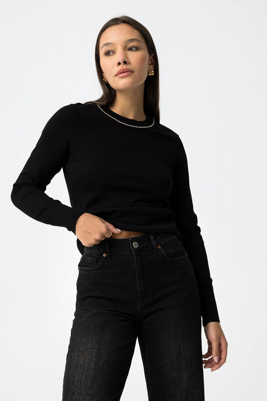 Sweater Tiffosi Detalhe de Corrente