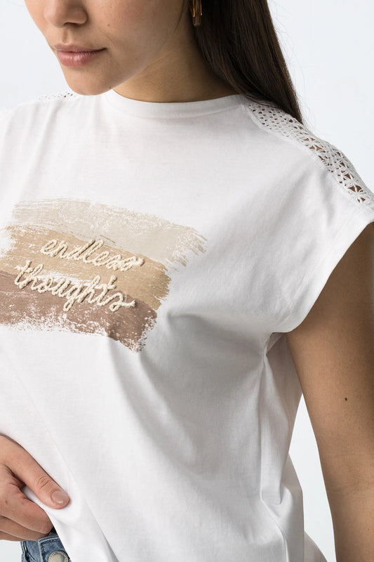 T-shirt Casual Tiffosi Jellicent para Mulher