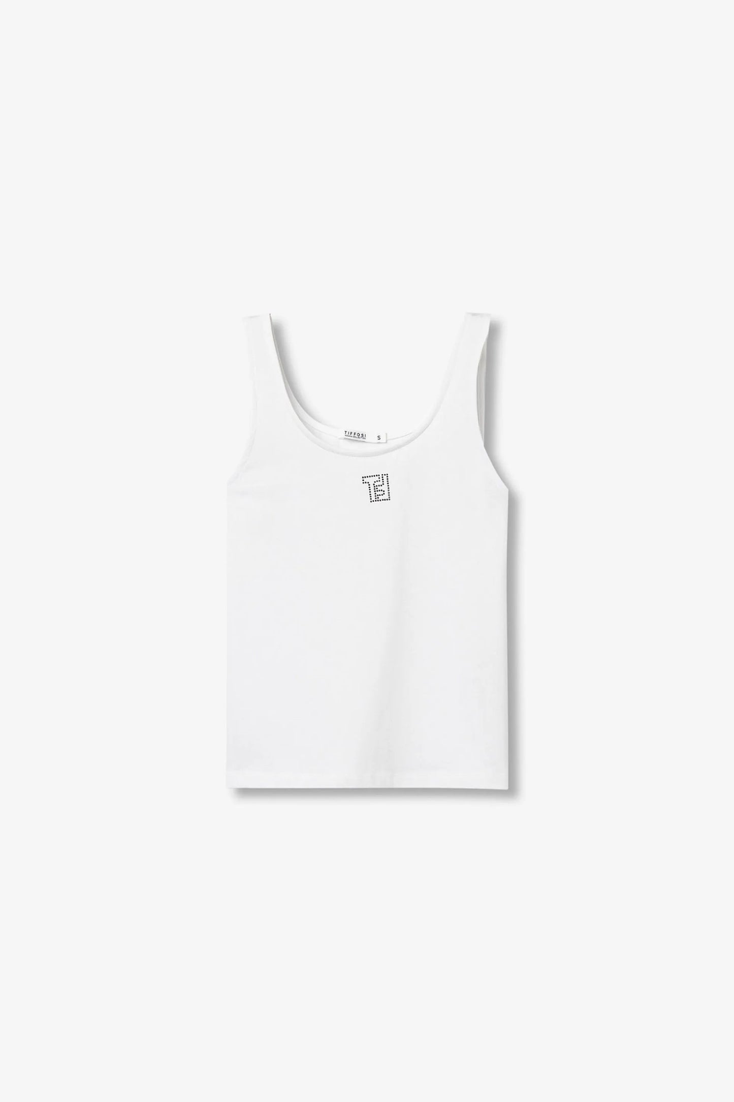 T-shirt Casual Tiffosi Branca Básica para Mulher