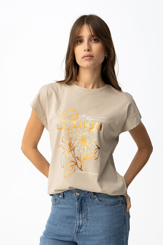 T-shirt Casual Tiffosi Madrid para Mulher