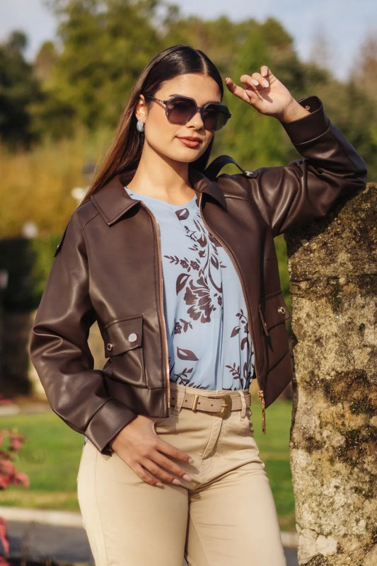 Túnica estampada Silvina Campos