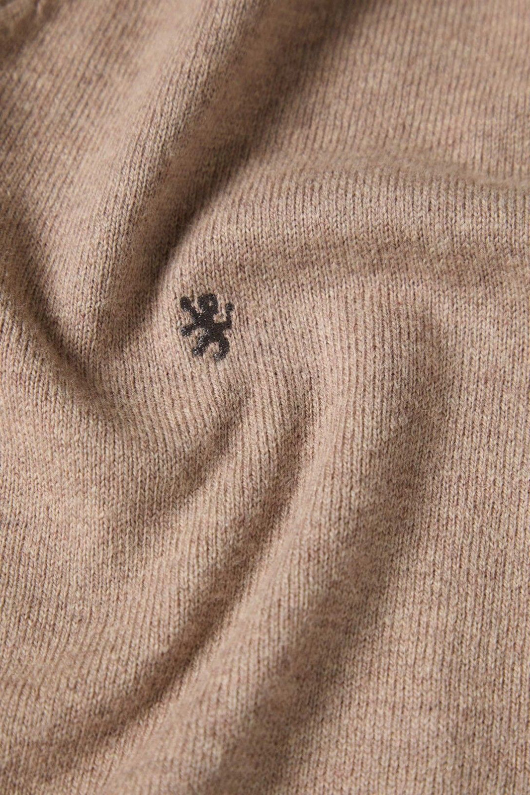 Camisola com decote em V — Camel — Lion of Porches