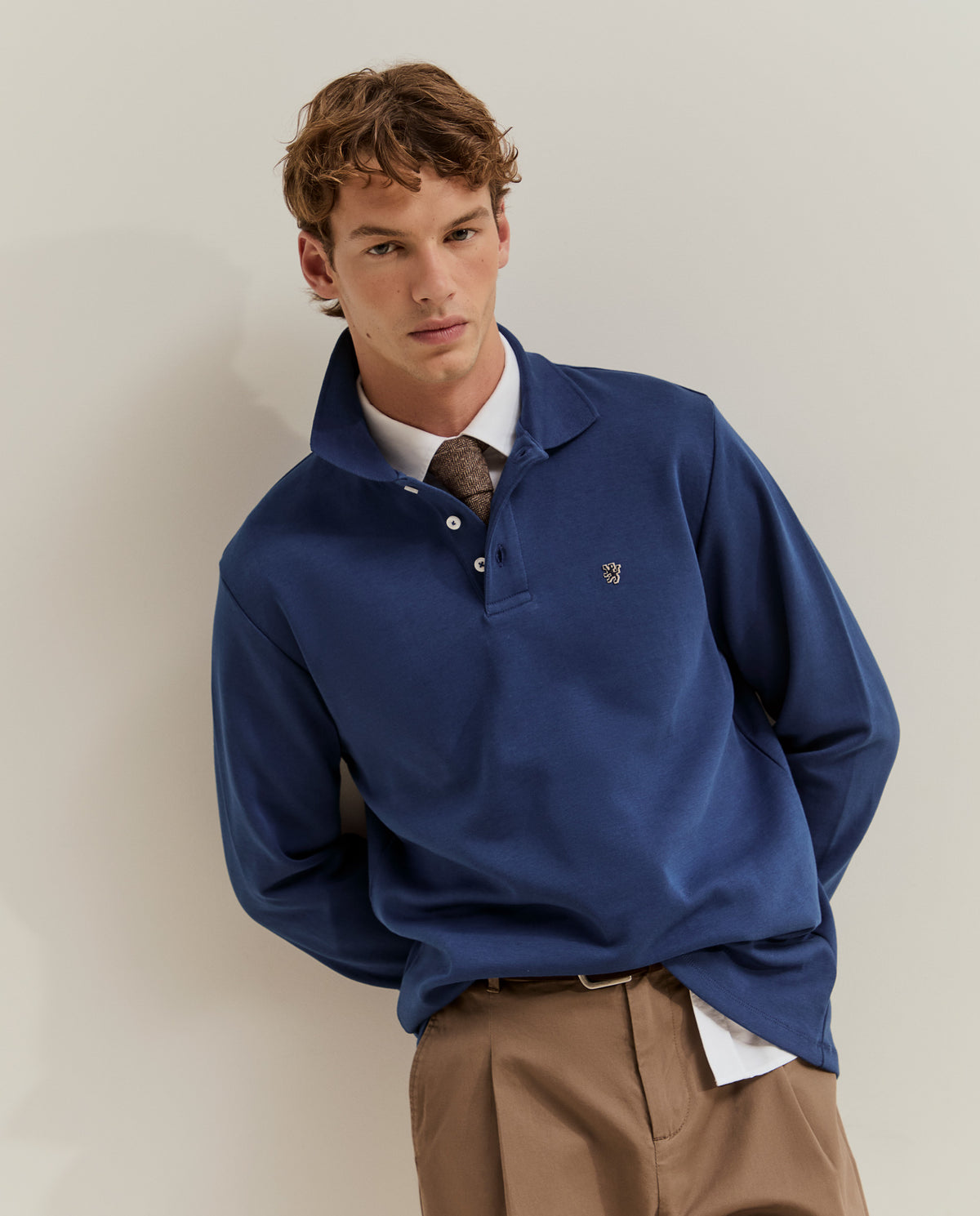 Polo de manga comprida Lion of Porches