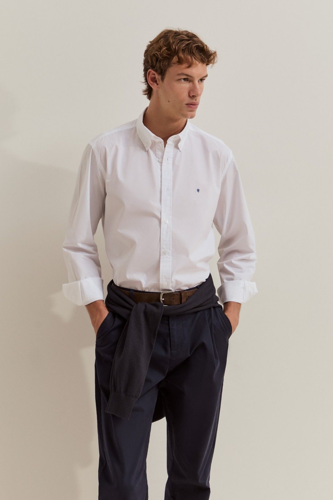Camisa de algodão Lion of Porches Homem — Branco — LP005751V01