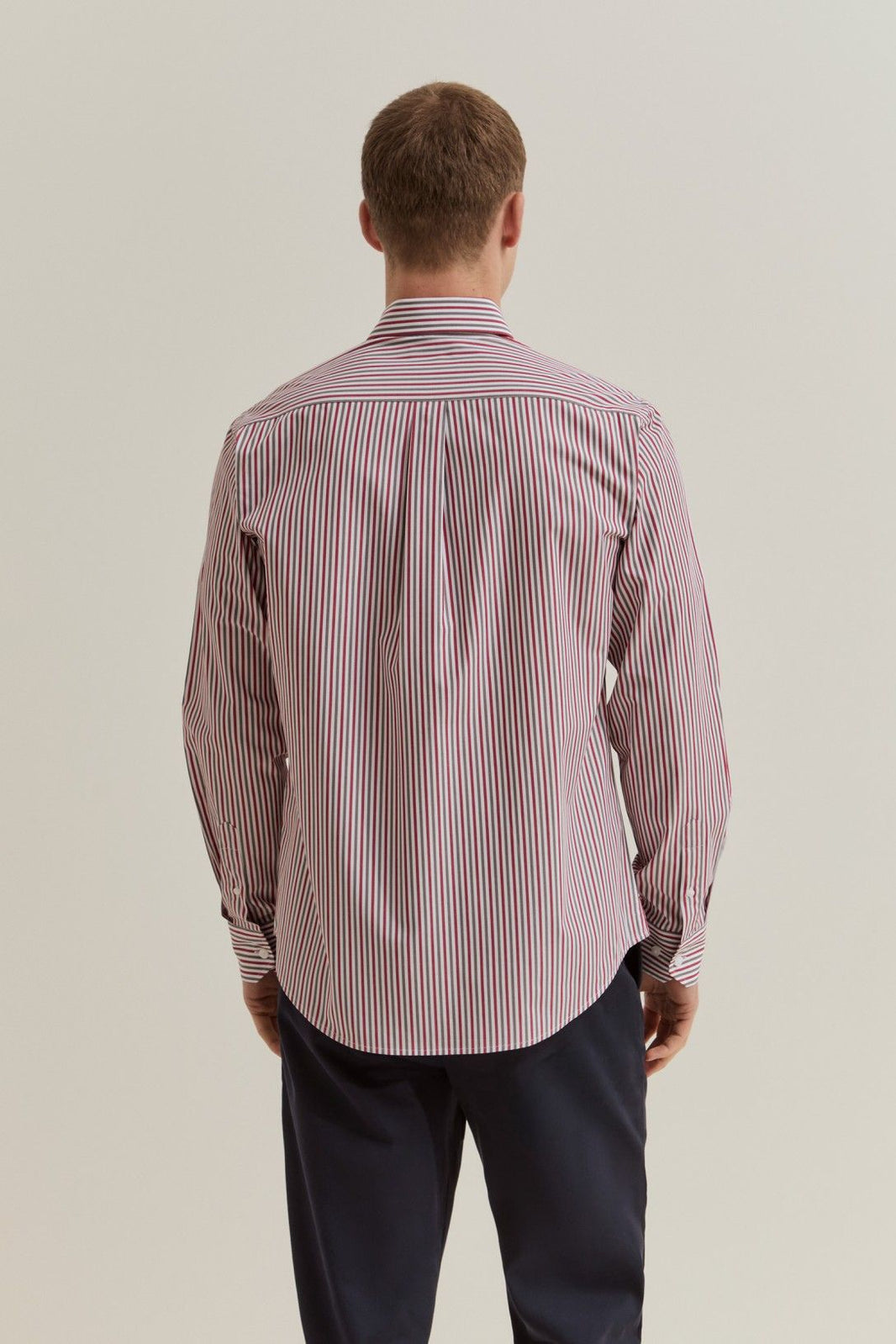 Camisa Lion of Porches Homem — riscas vermelhas