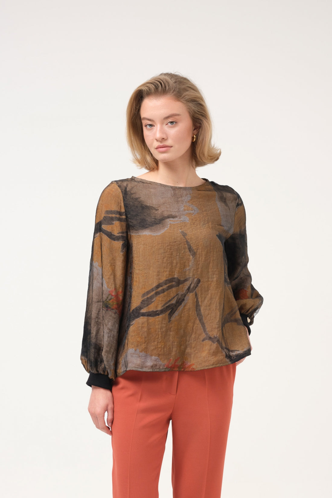 Blusa de estampado floral Cristina Barros