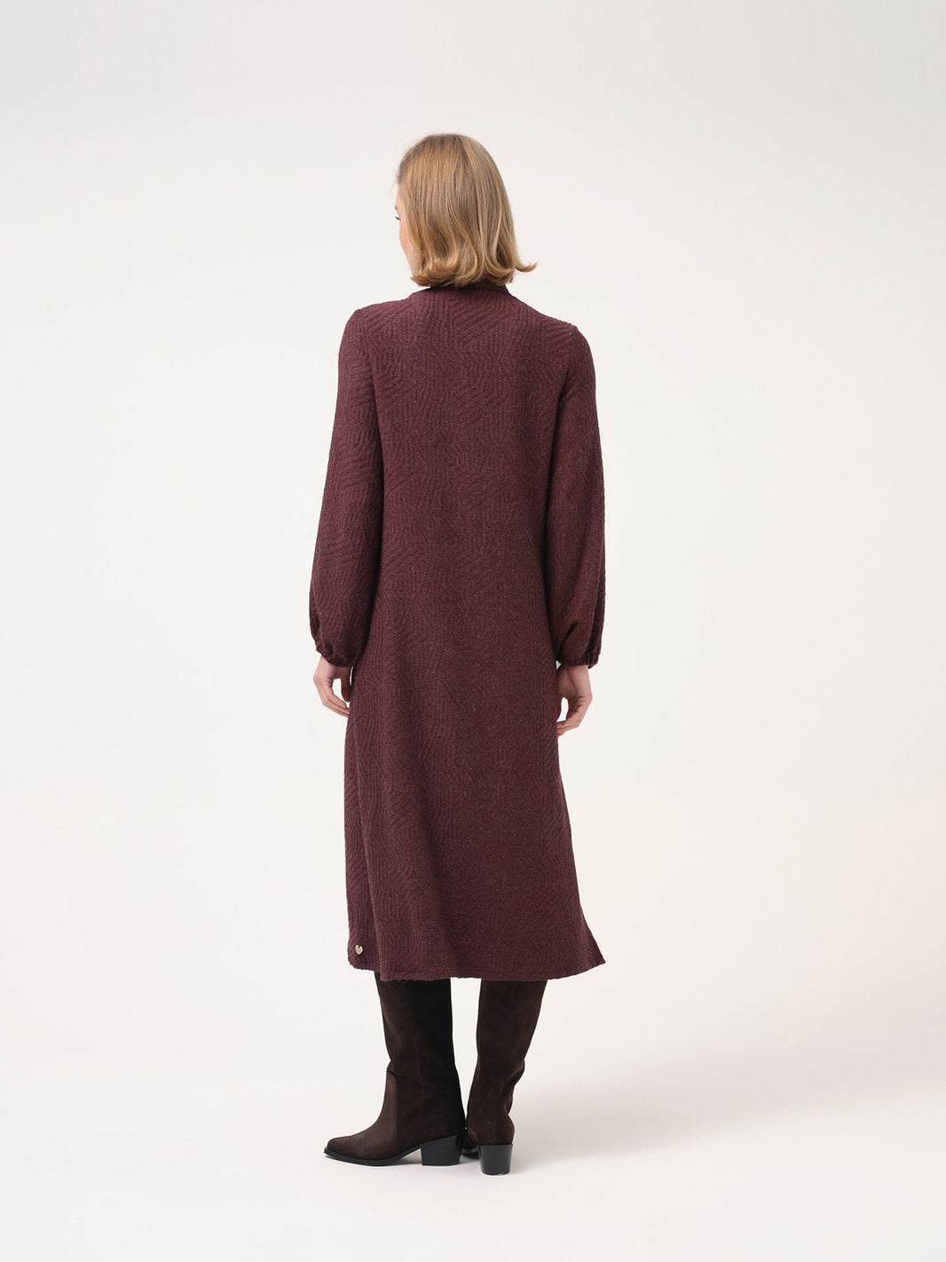 Vestido Cristina Barros Bordeaux