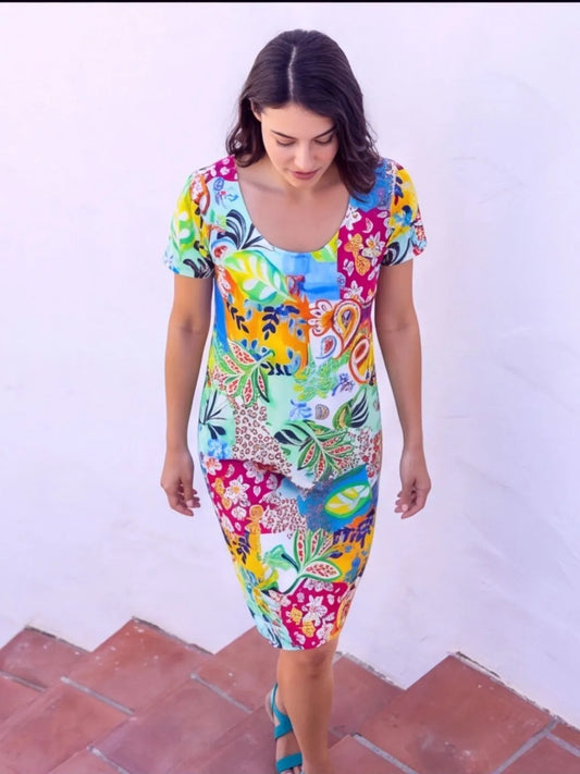Vestido com manga