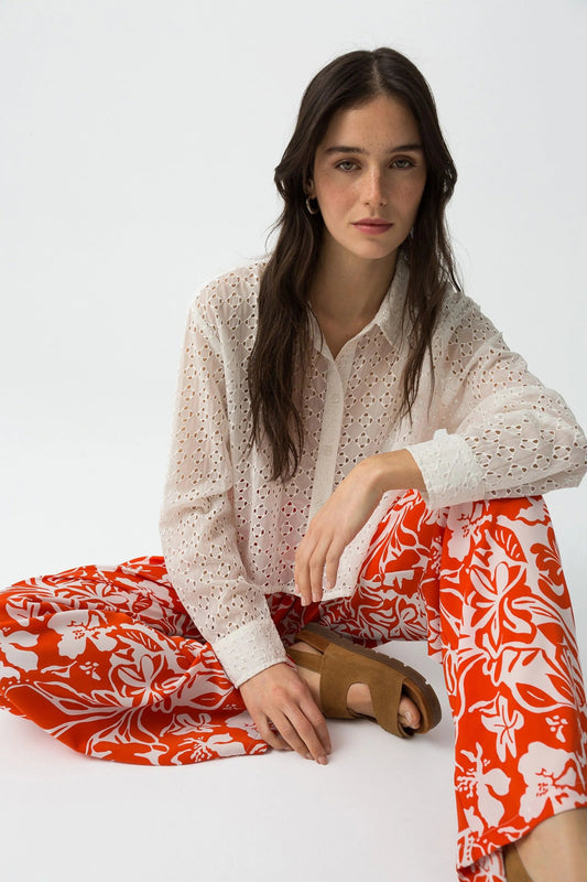 Calça Padrão Floral - Armanda Boutique