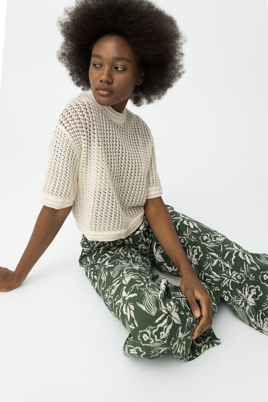 Calça Padrão Floral - Armanda Boutique