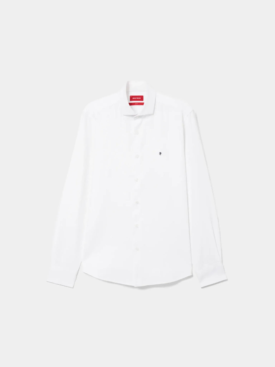 Camisa slim fit branca Lion of Porches para homem