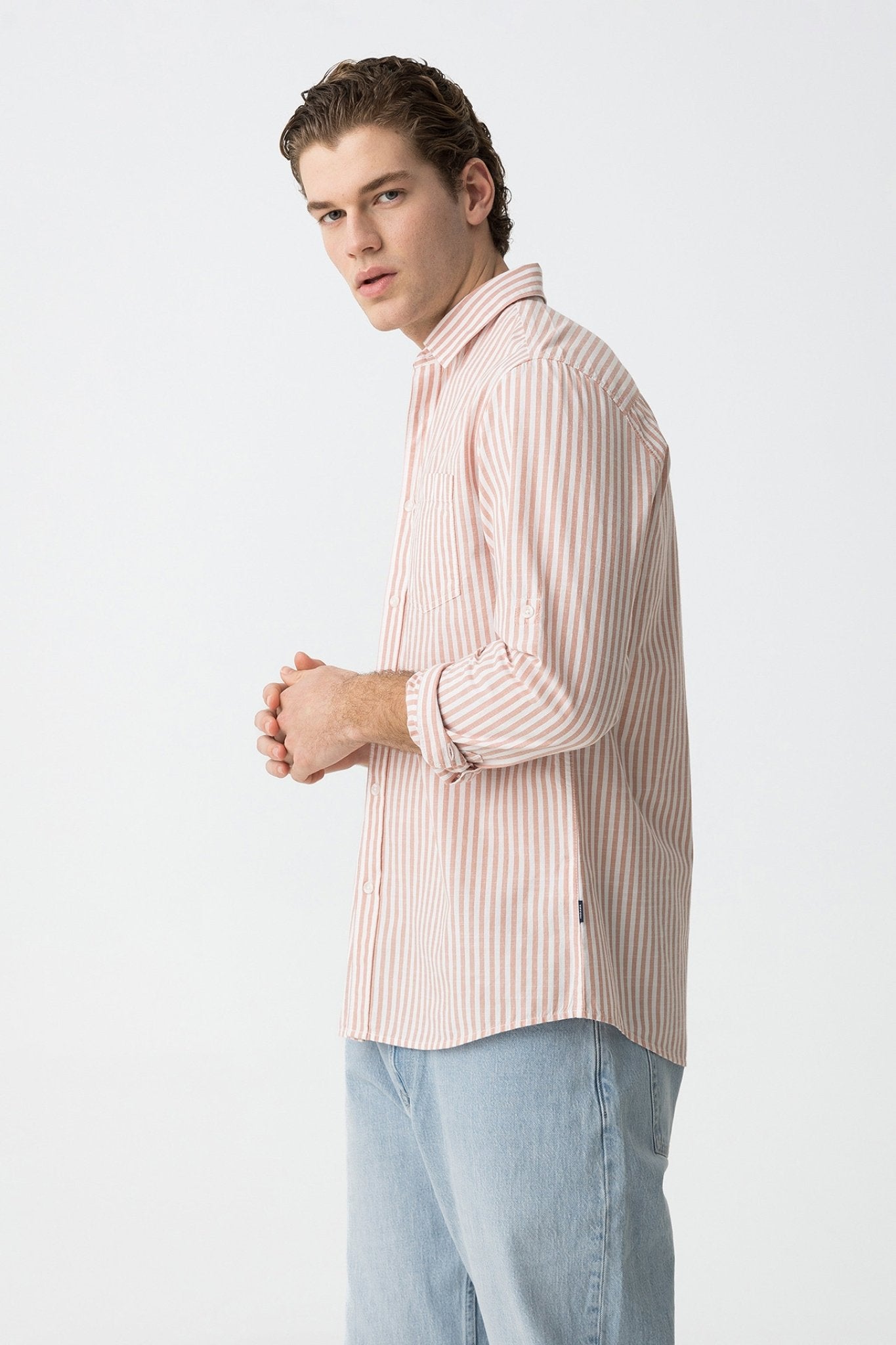 Camisa Listrada Regular Fit - Armanda Boutique