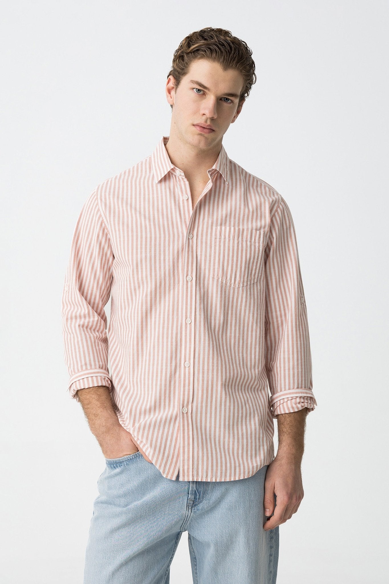 Camisa Listrada Regular Fit - Armanda Boutique