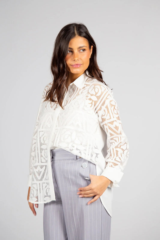 Blusa Bordada Silvina Campos
