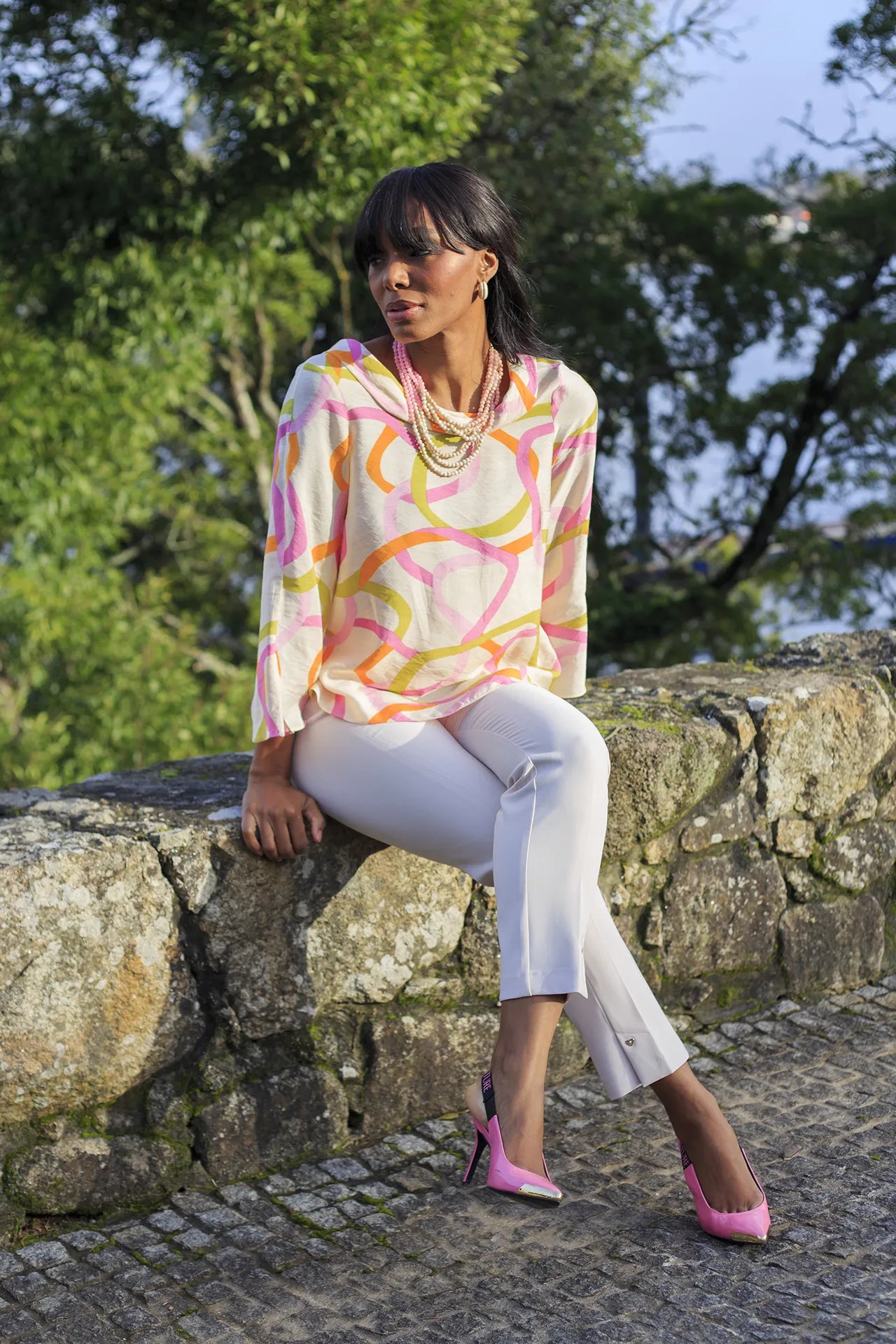 Calça Corte clássico Silvina Campos