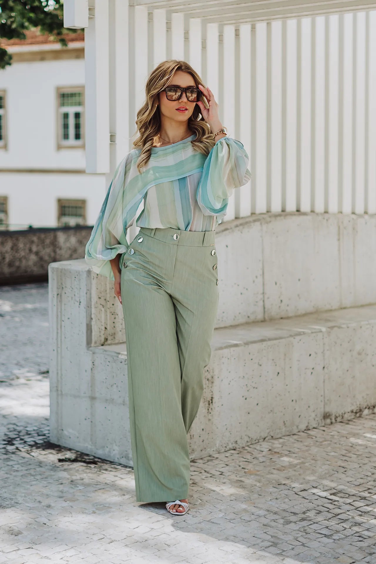 Túnica Silvina Campos Mulher Estampada