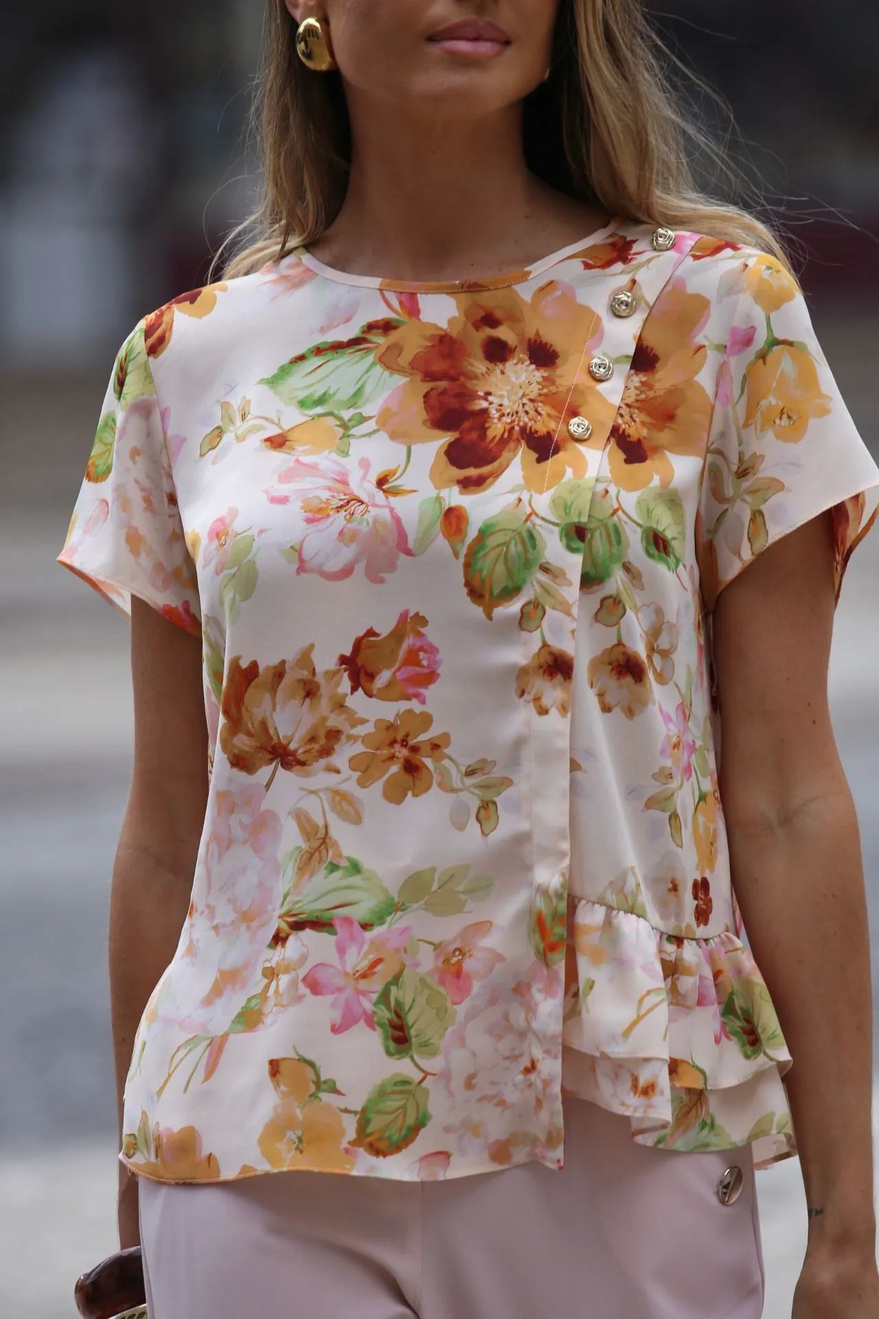 Túnica Silvina Campos Mulher Estampada