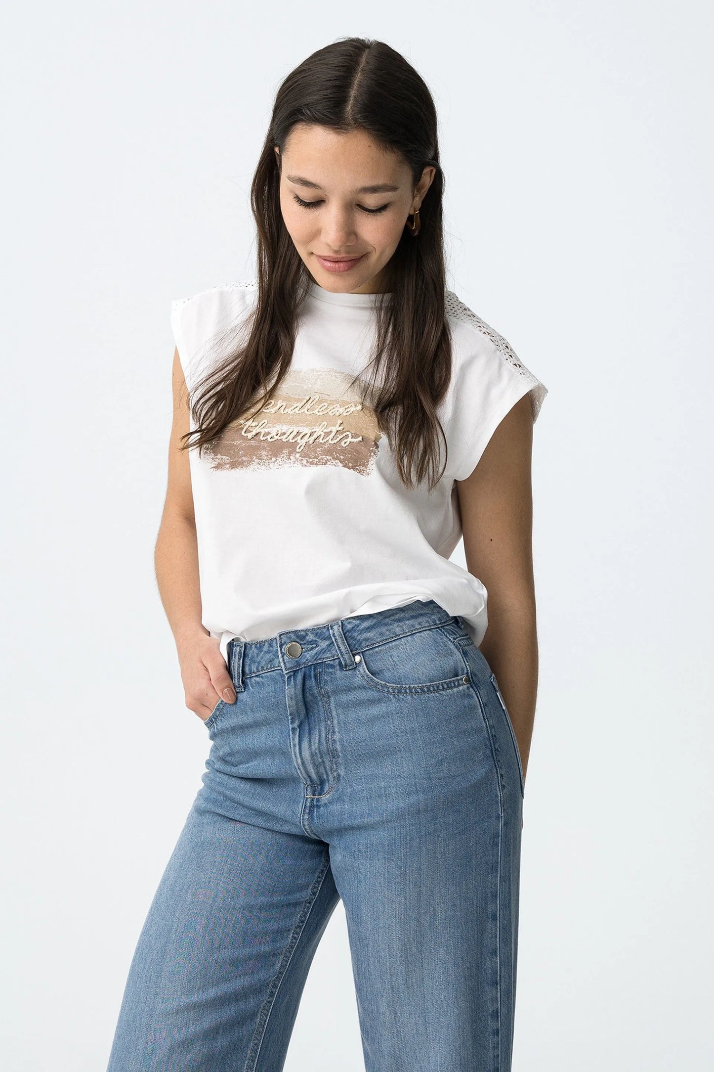 T-shirt Casual Tiffosi Jellicent para Mulher