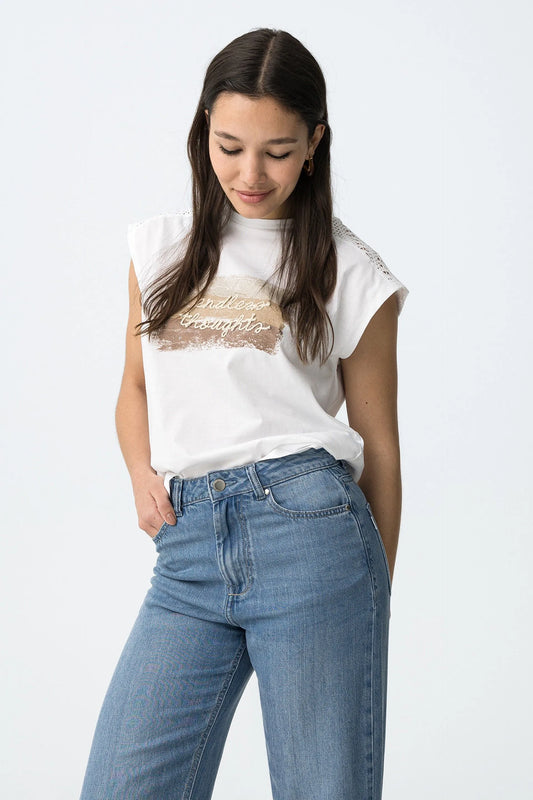 T-shirt Casual Tiffosi Jellicent para Mulher