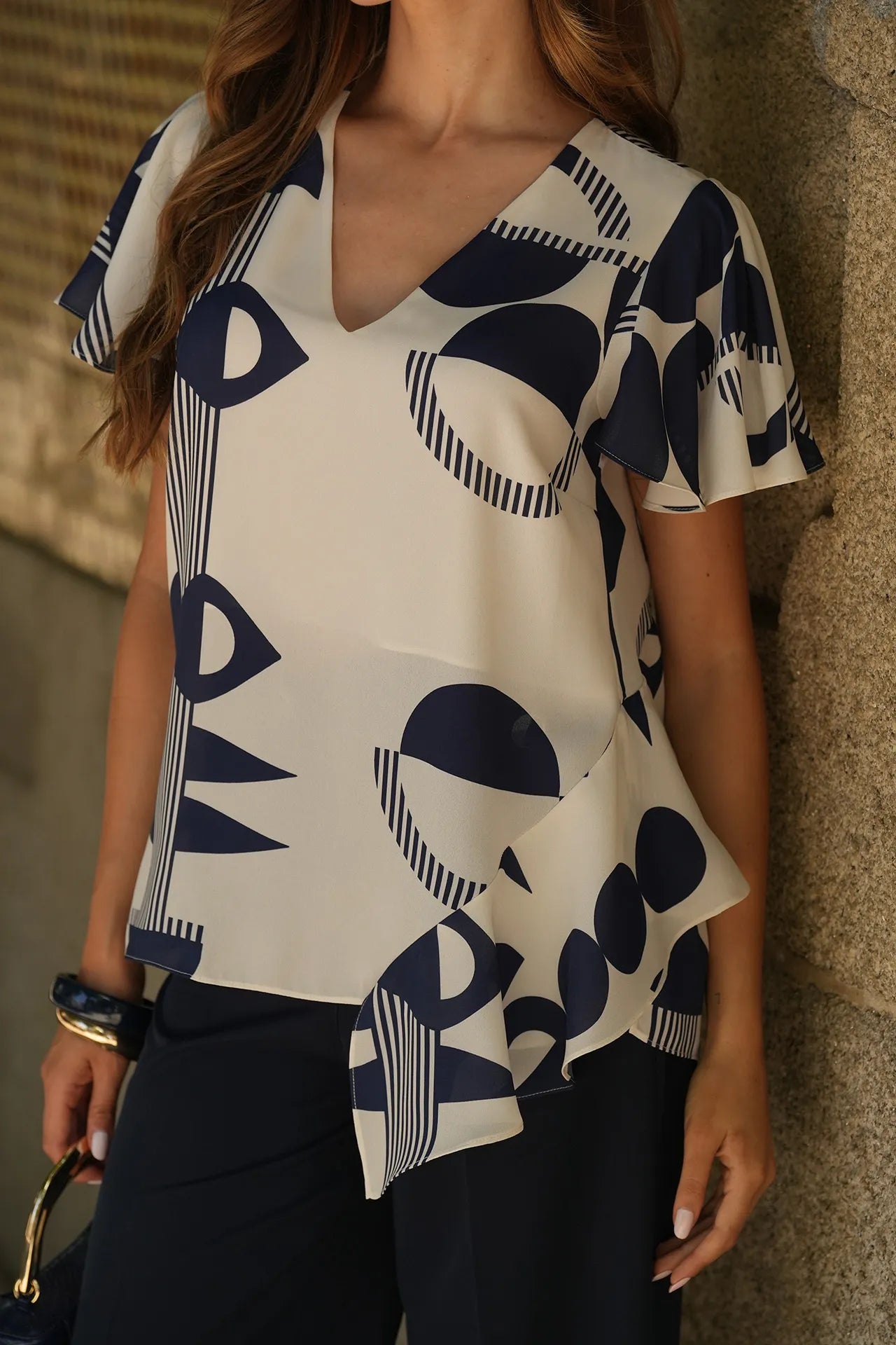 Túnica Silvina Campos Mulher Estampada