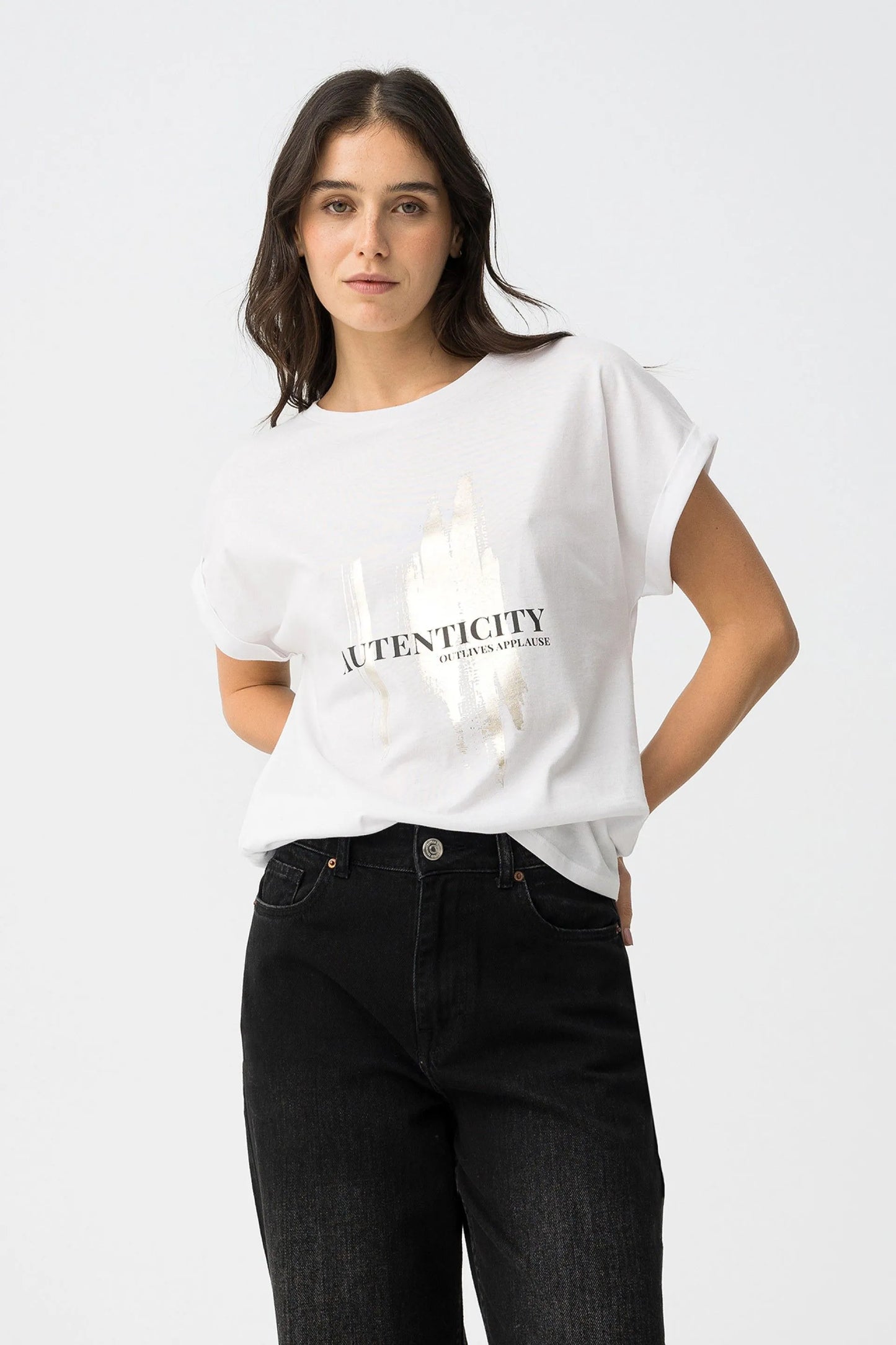 T-shirt Casual Tiffosi Note para Mulher