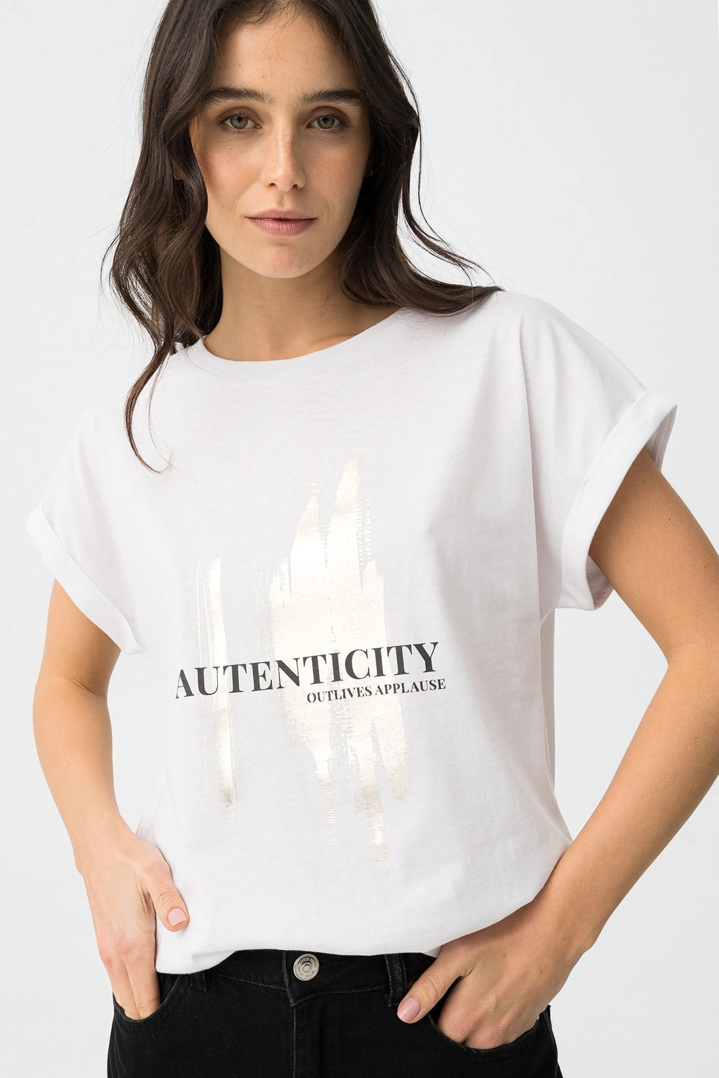 T-shirt Casual Tiffosi Note para Mulher