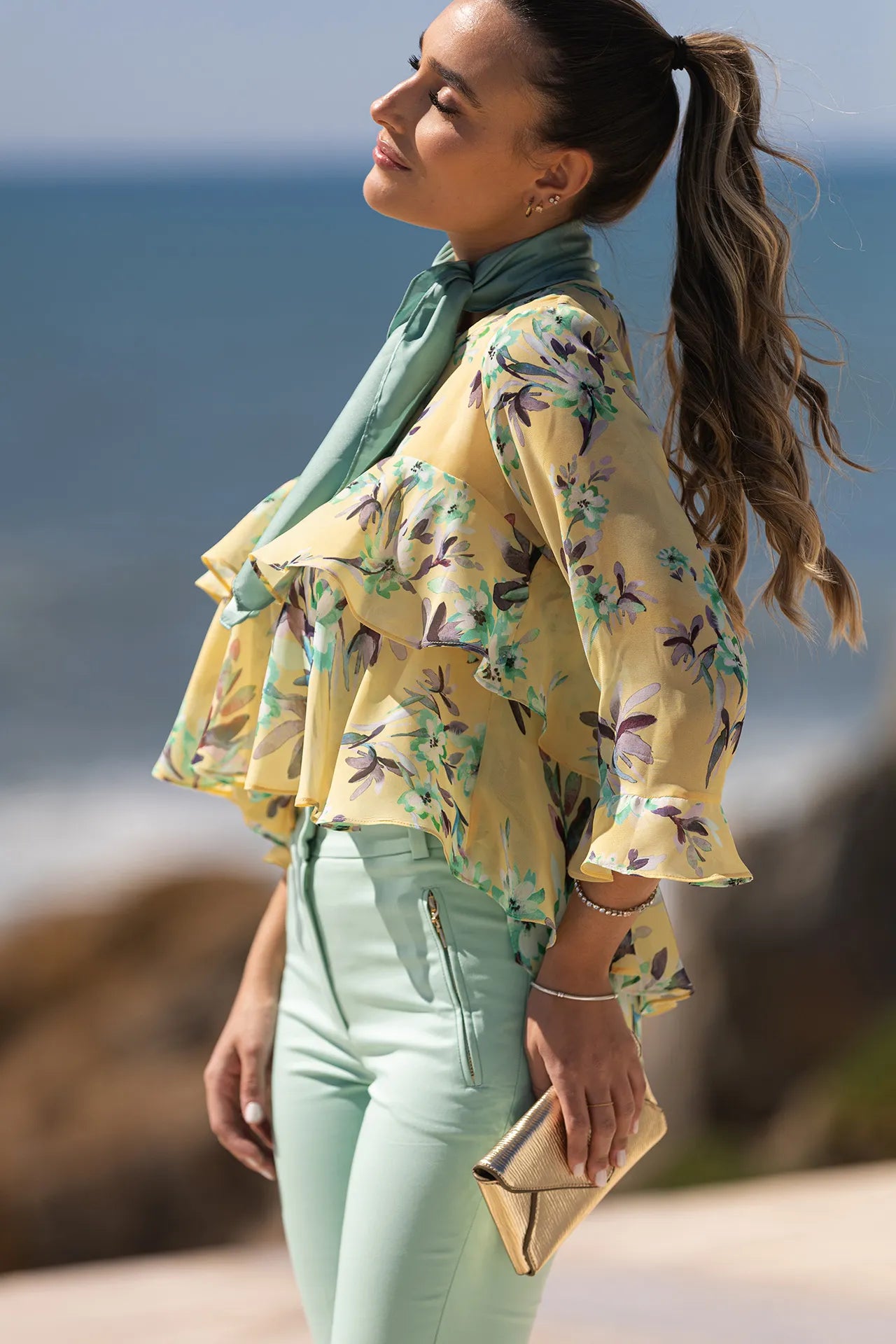 Túnica Floral Silvina Campos
