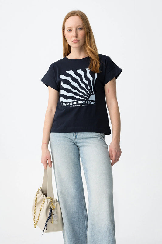 T-shirt Casual Tiffosi Ella para Mulher