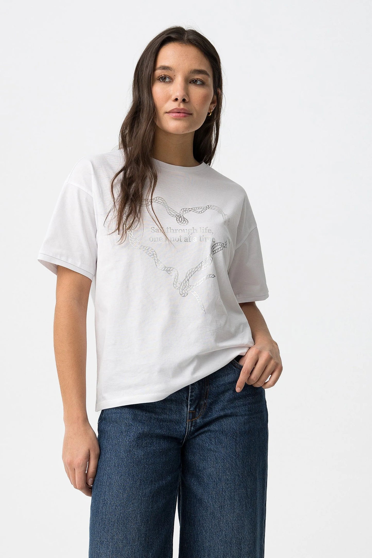 T-shirt Casual Tiffosi Maizena para Mulher