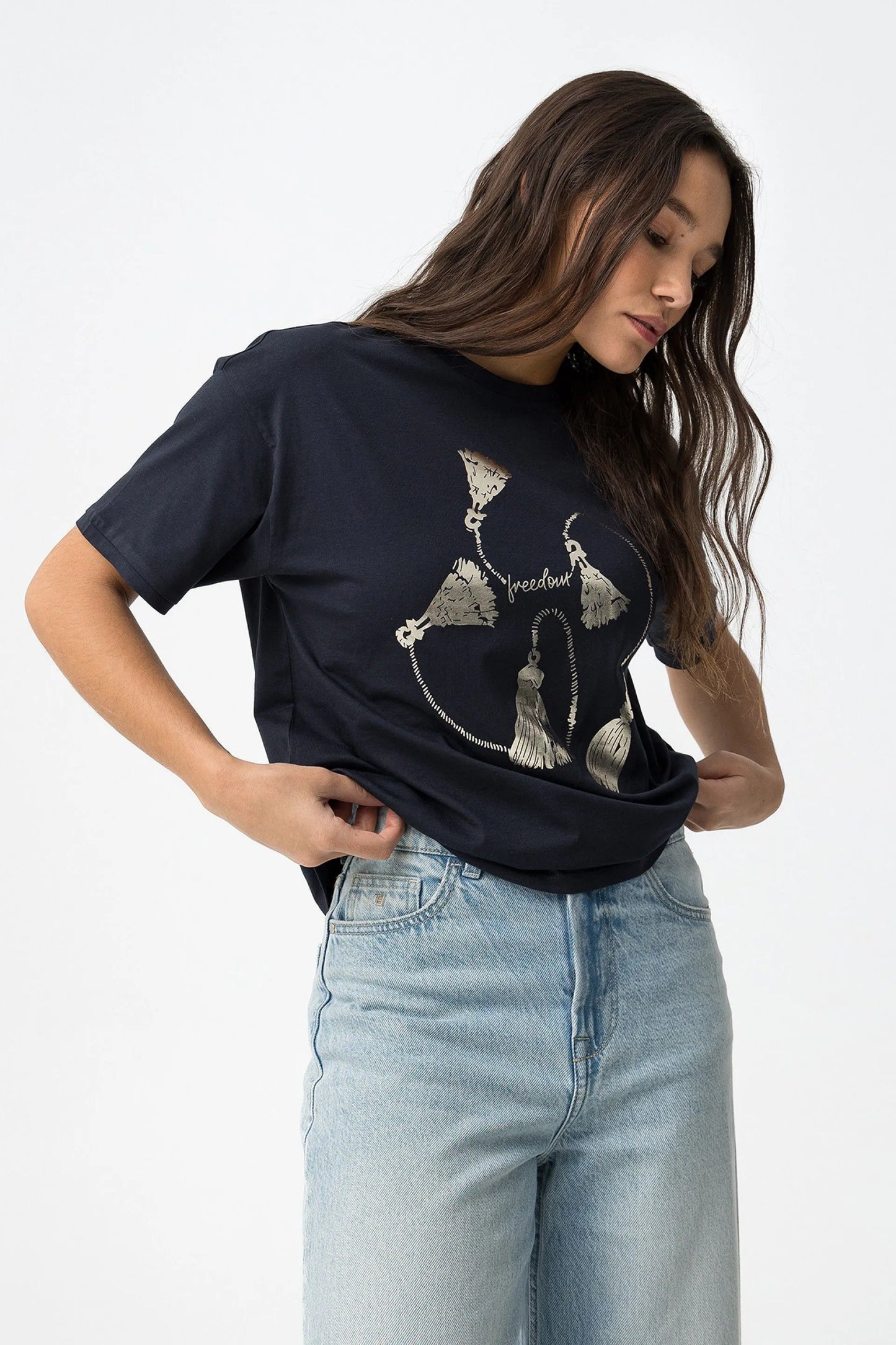 T-shirt Casual Tiffosi Maizena para Mulher