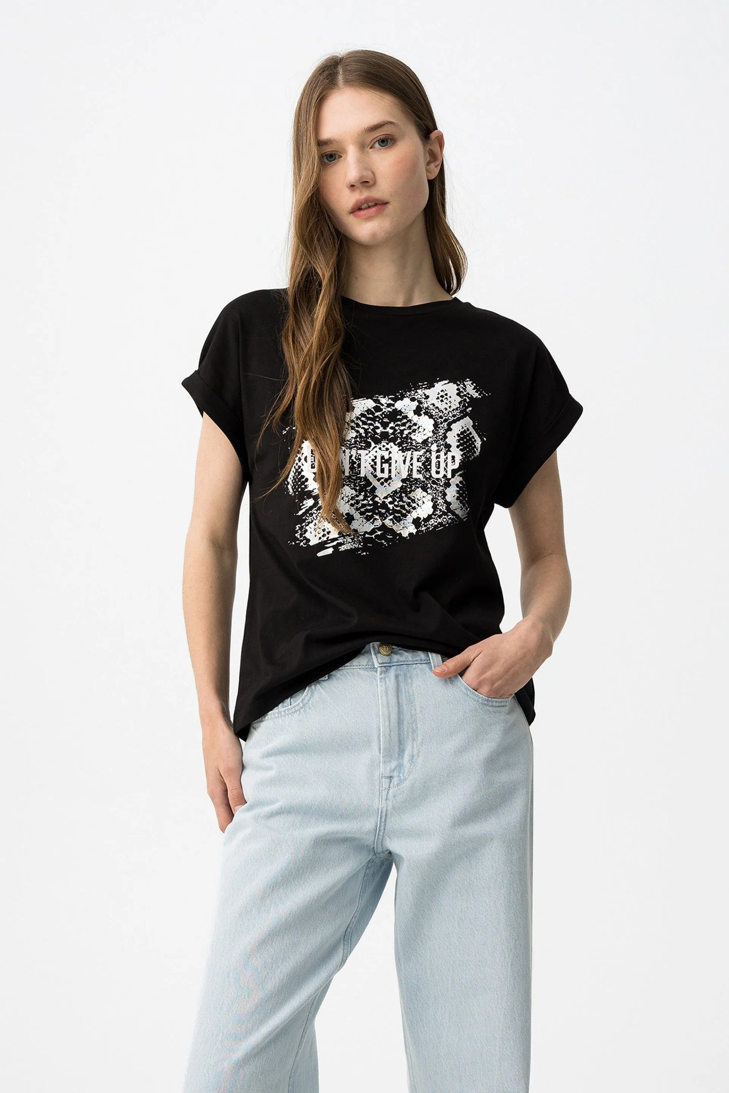 T-shirt Casual Tiffosi Note para Mulher