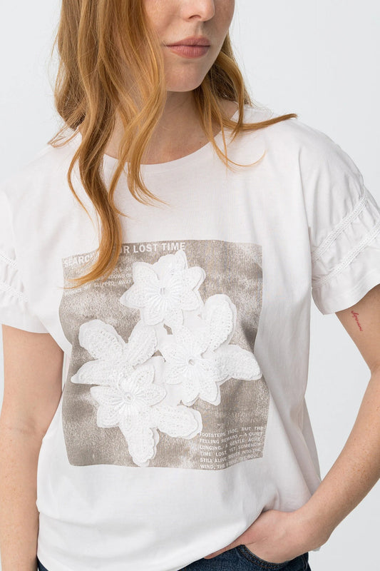T-shirt Casual Tiffosi Lydia para Mulher