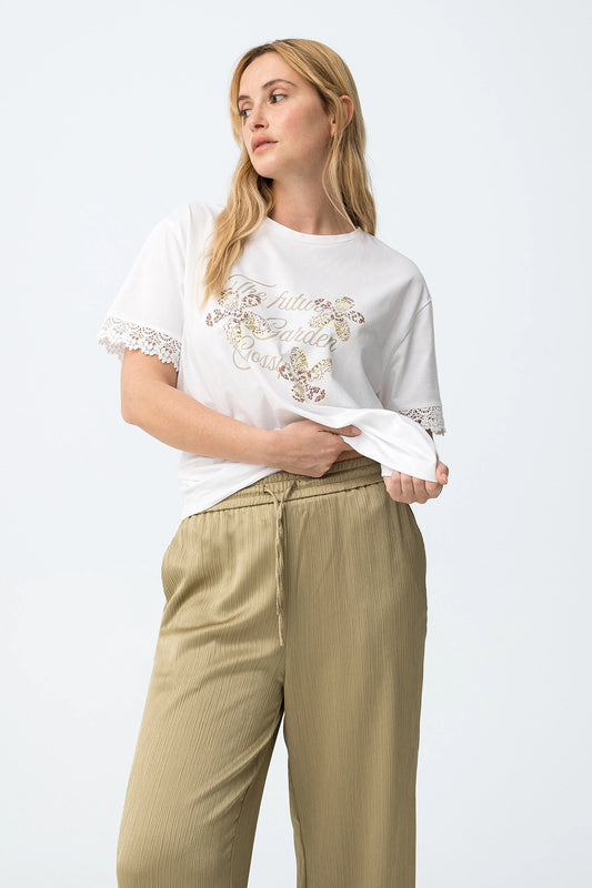 T-shirt Casual Tiffosi Comfey para Mulher