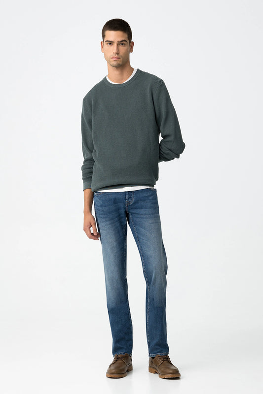 Jeans Tiffosi Reto Azul Médio