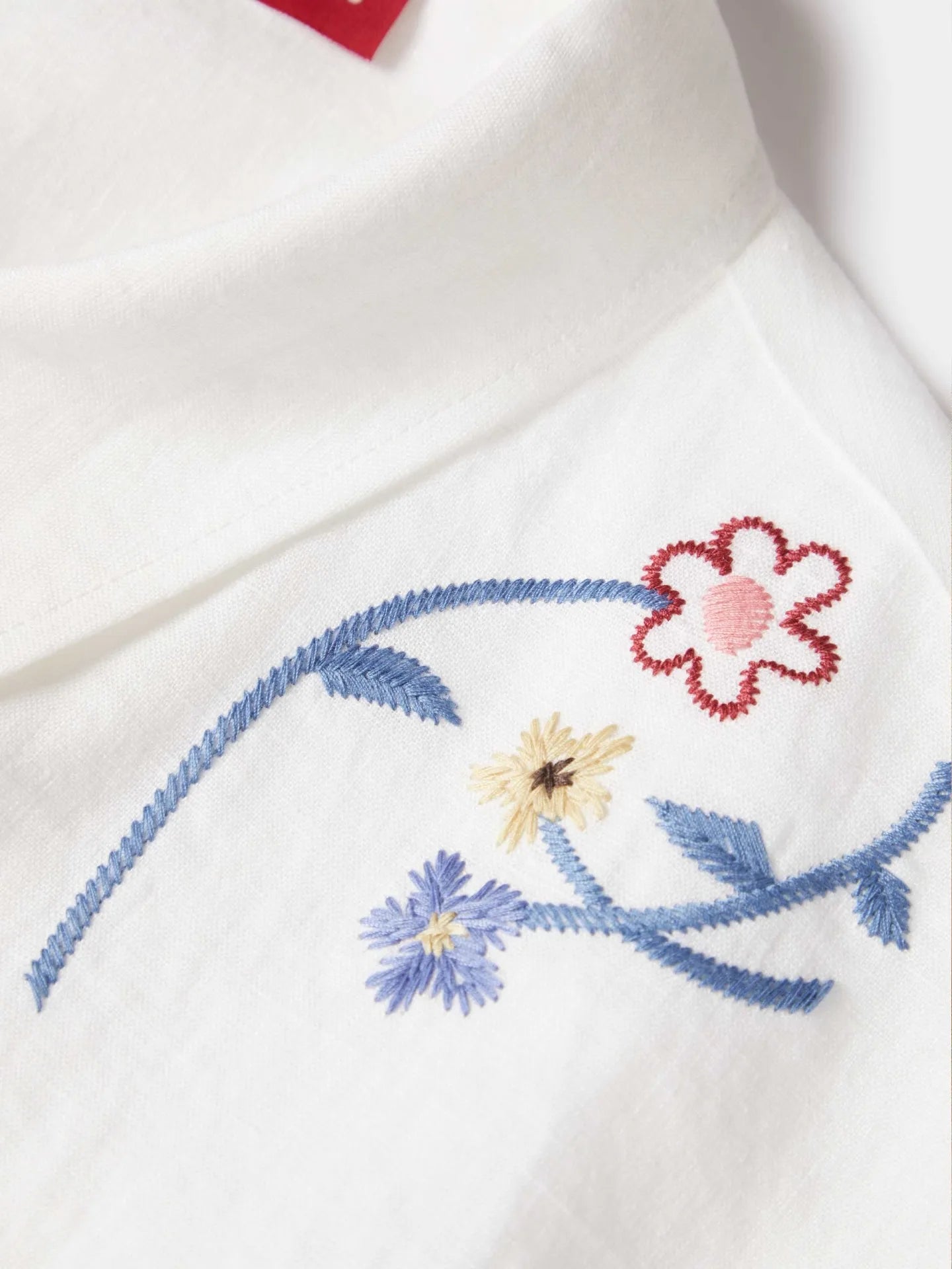 Camisa Lion of Porches com Bordado Floral Mulher