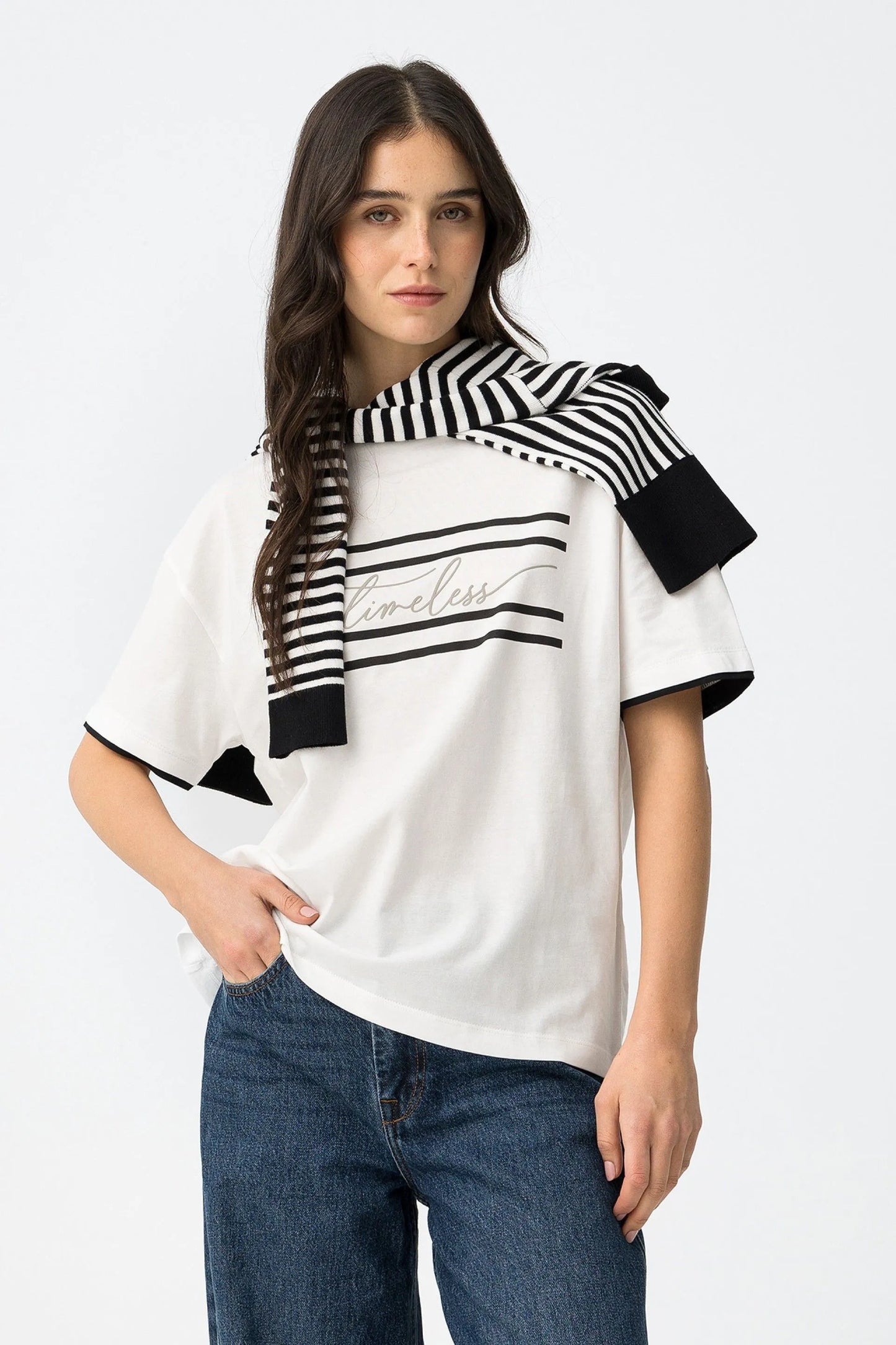 T-shirt Casual Tiffosi Milos para Mulher