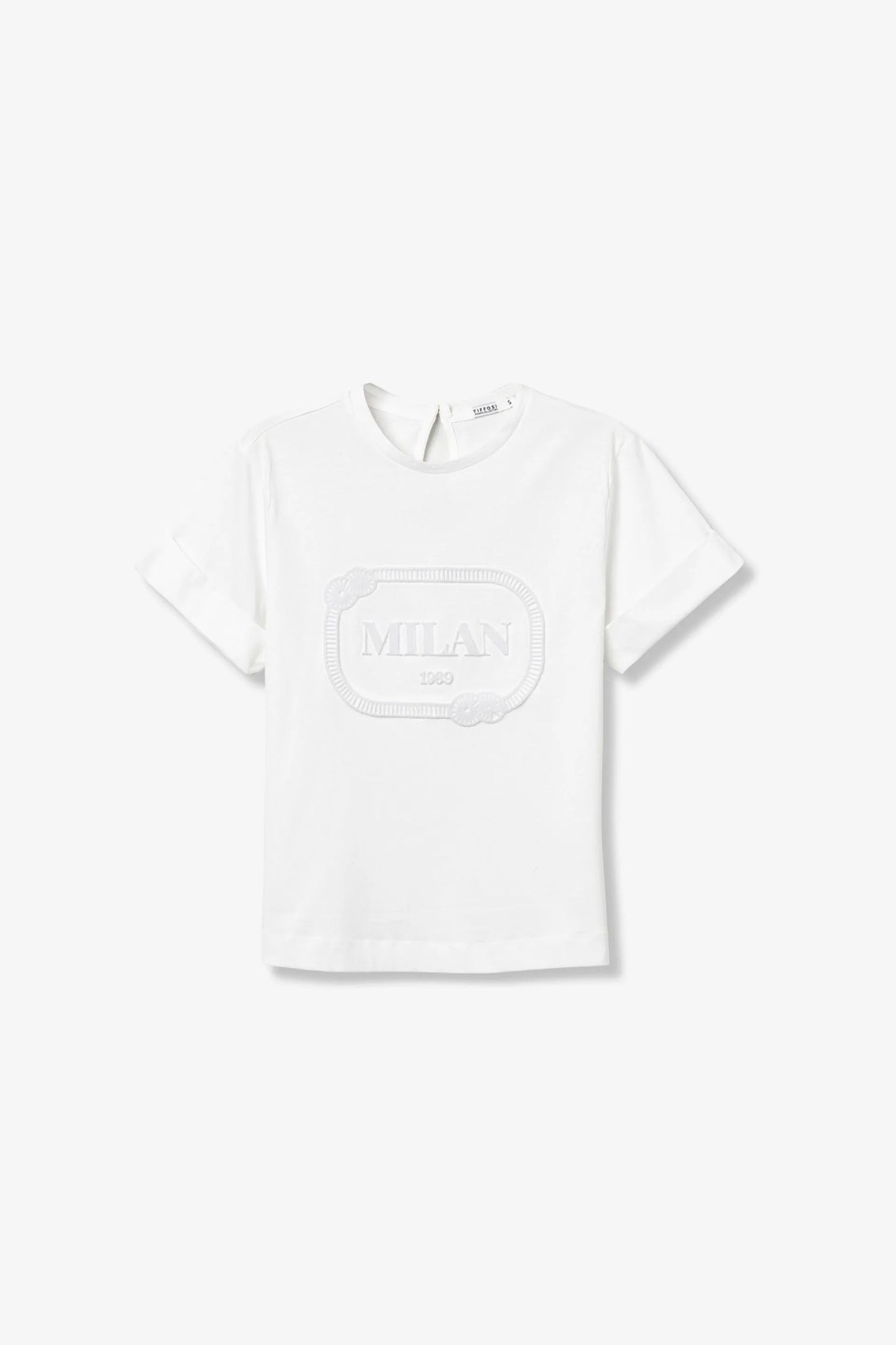 T-shirt Casual Tiffosi Branca para Mulher