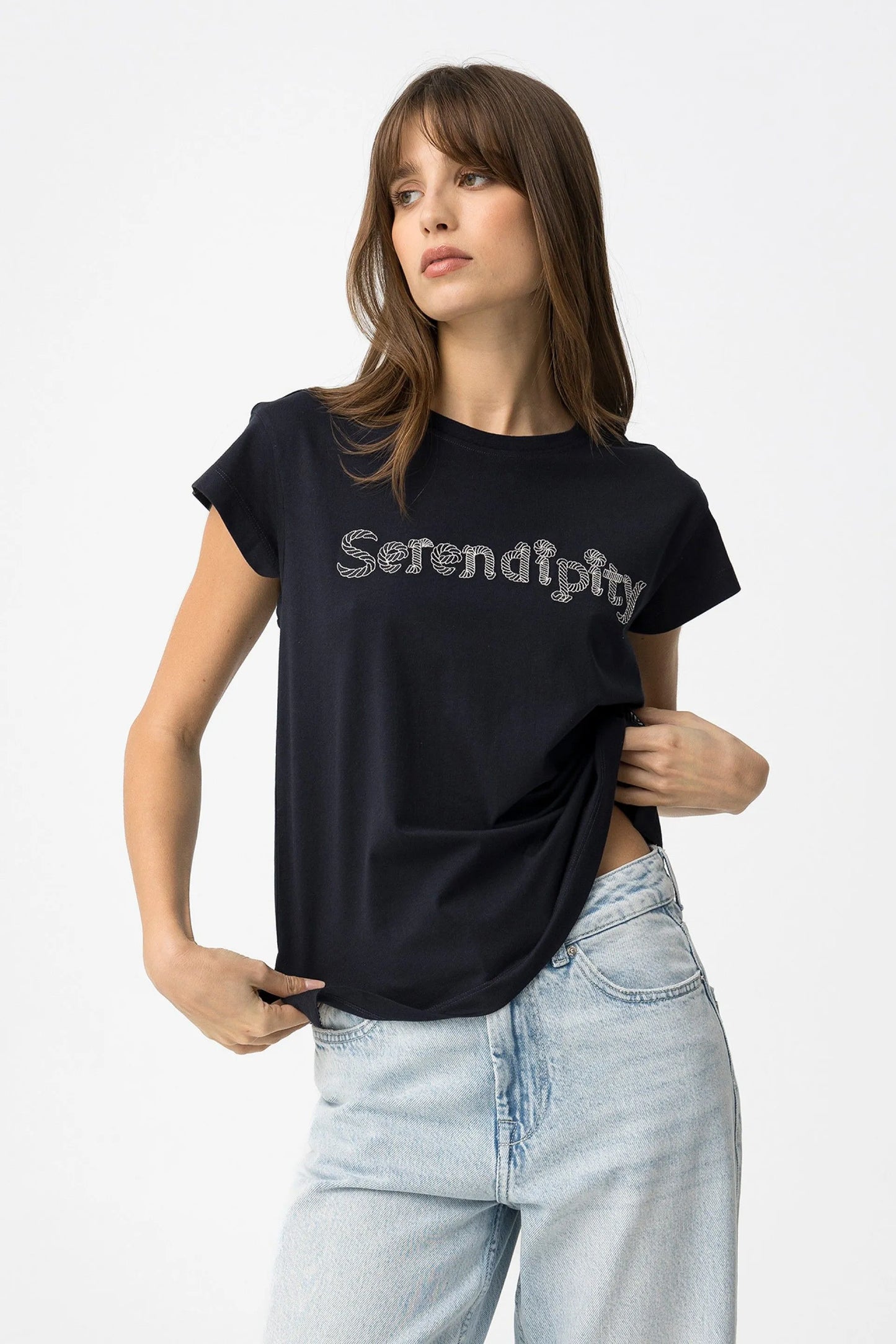 T-shirt Casual Tiffosi Hillary para Mulher