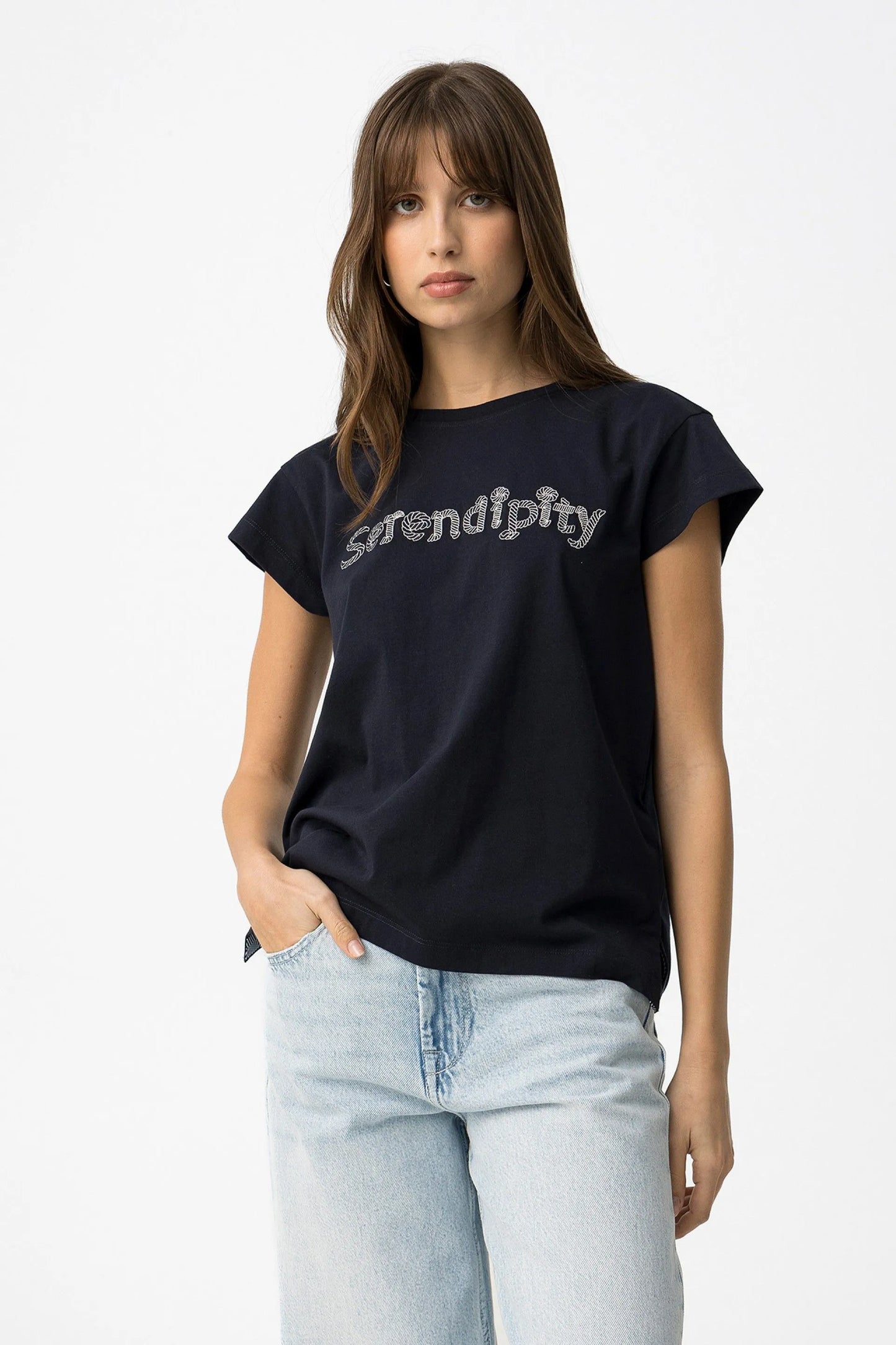 T-shirt Casual Tiffosi Hillary para Mulher