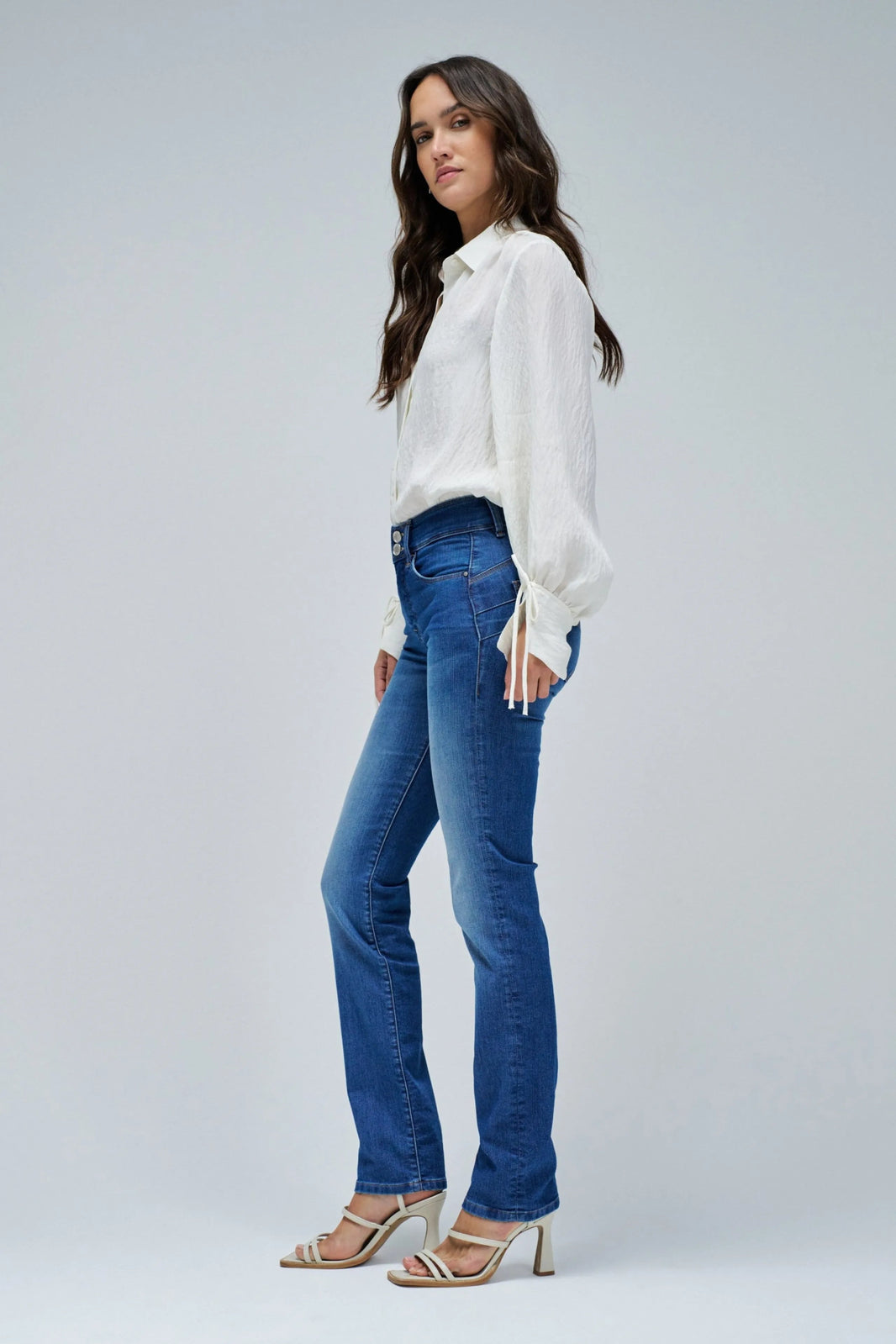 Jeans cintura média - Armanda Boutique