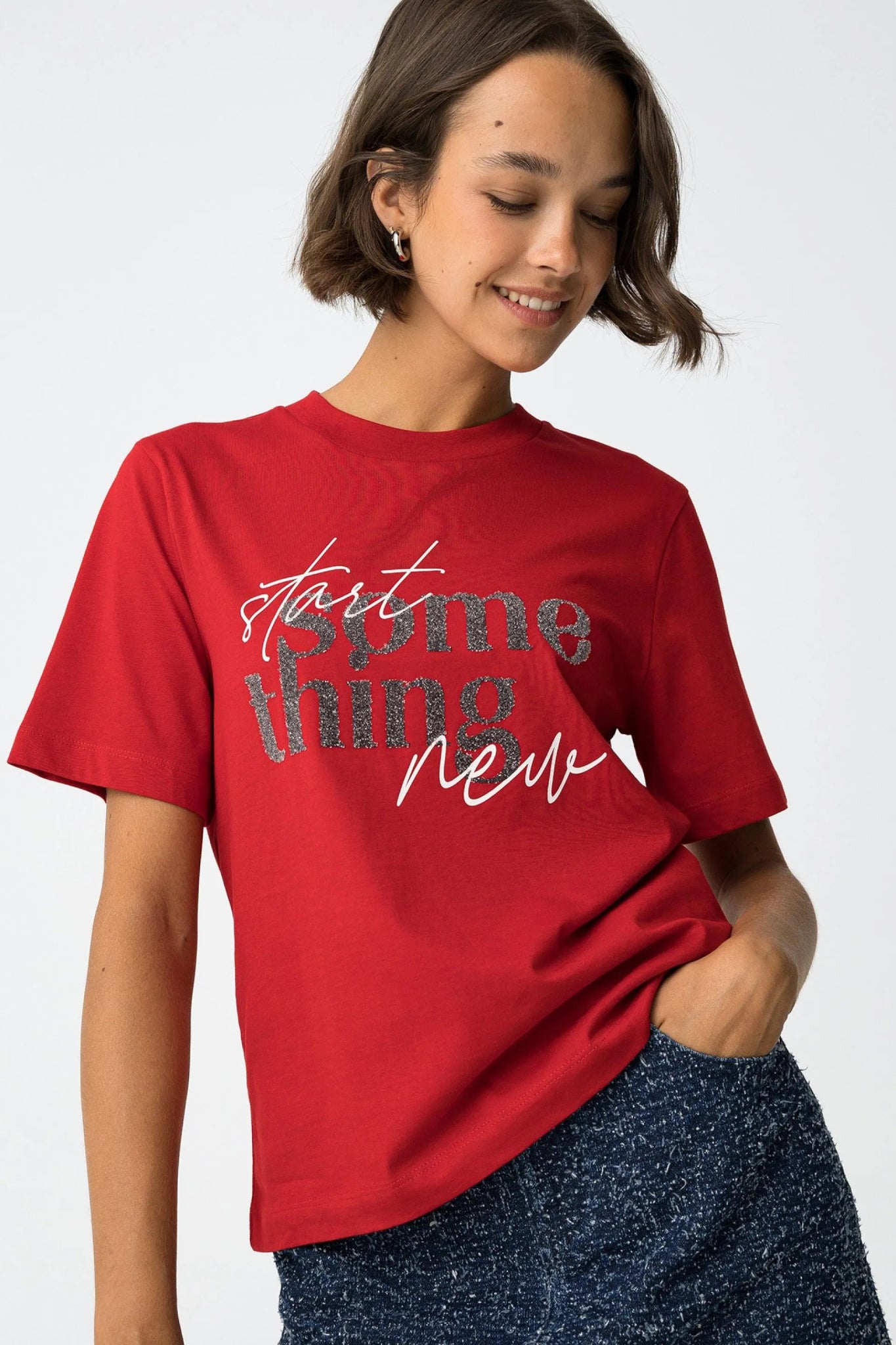 T-shirt Creme Tiffosi - Armanda Boutique