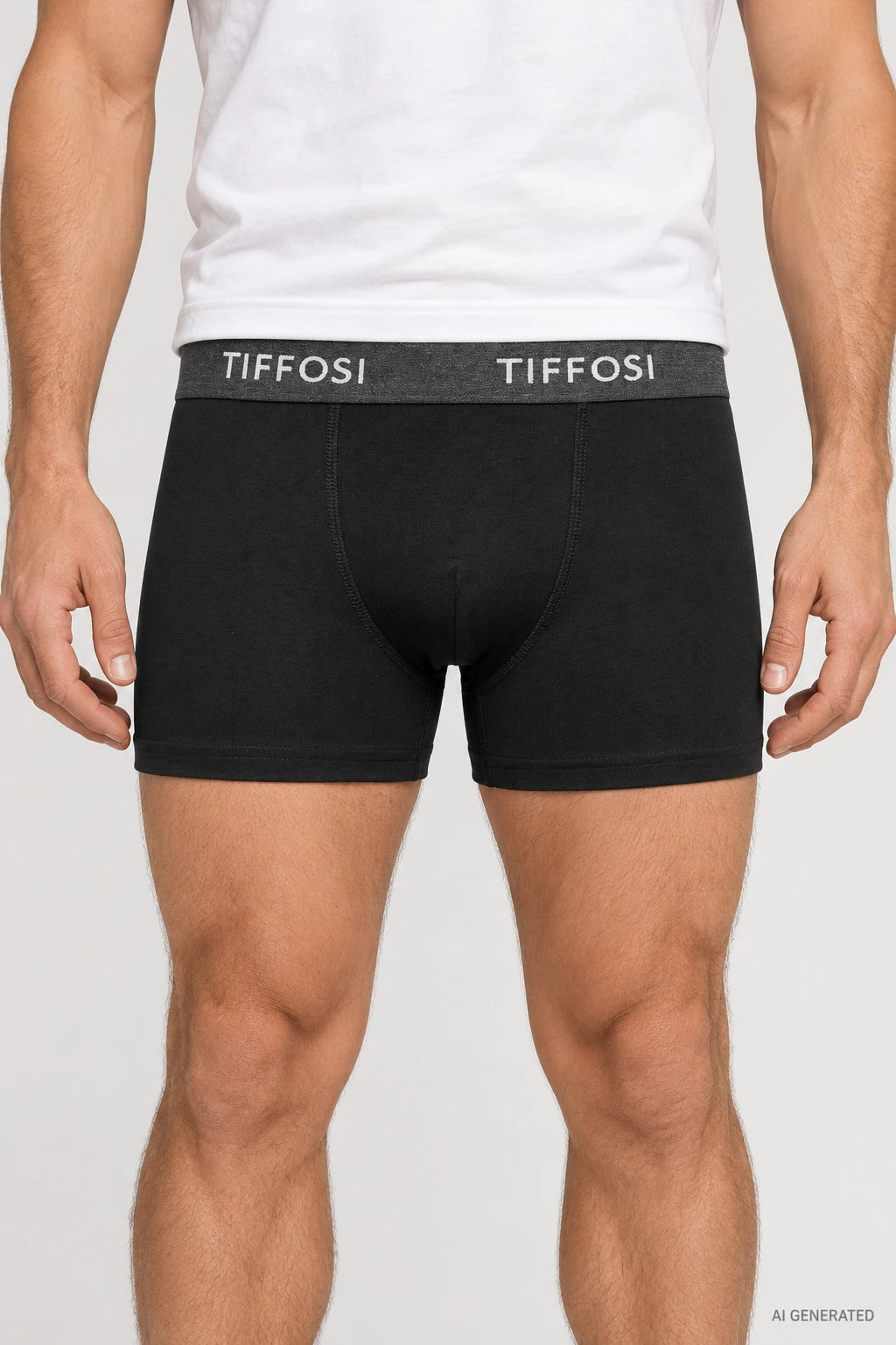 Boxers Básicos Tiffosi Homem em modelo — imagem gerada por IA