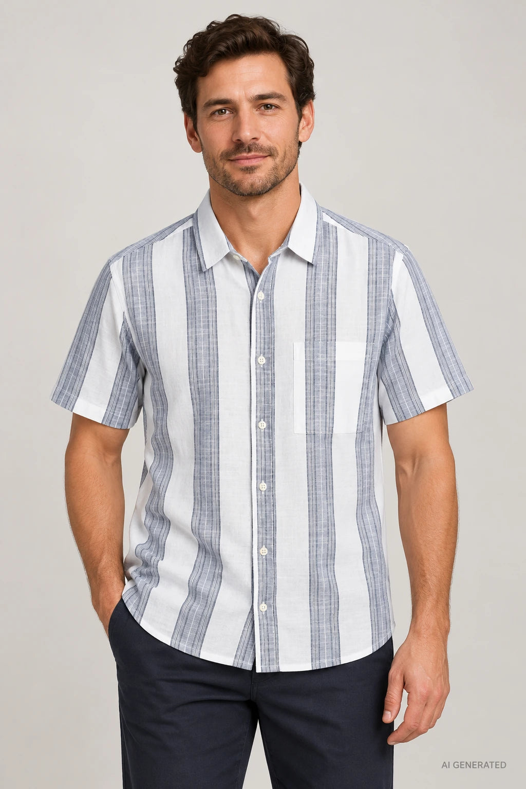 Camisa Tiffosi Mauritz em modelo — imagem gerada por IA