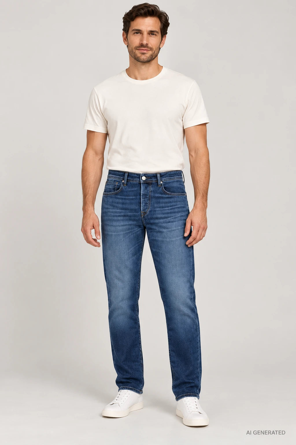 Calça Jeans Tiffosi Tyler em modelo — imagem gerada por IA