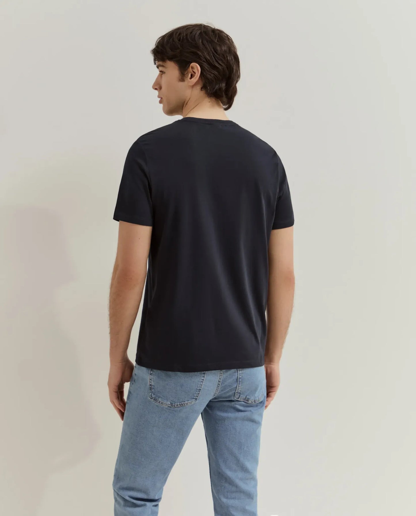 T-shirt azul-marinho Lion of Porches — costas
