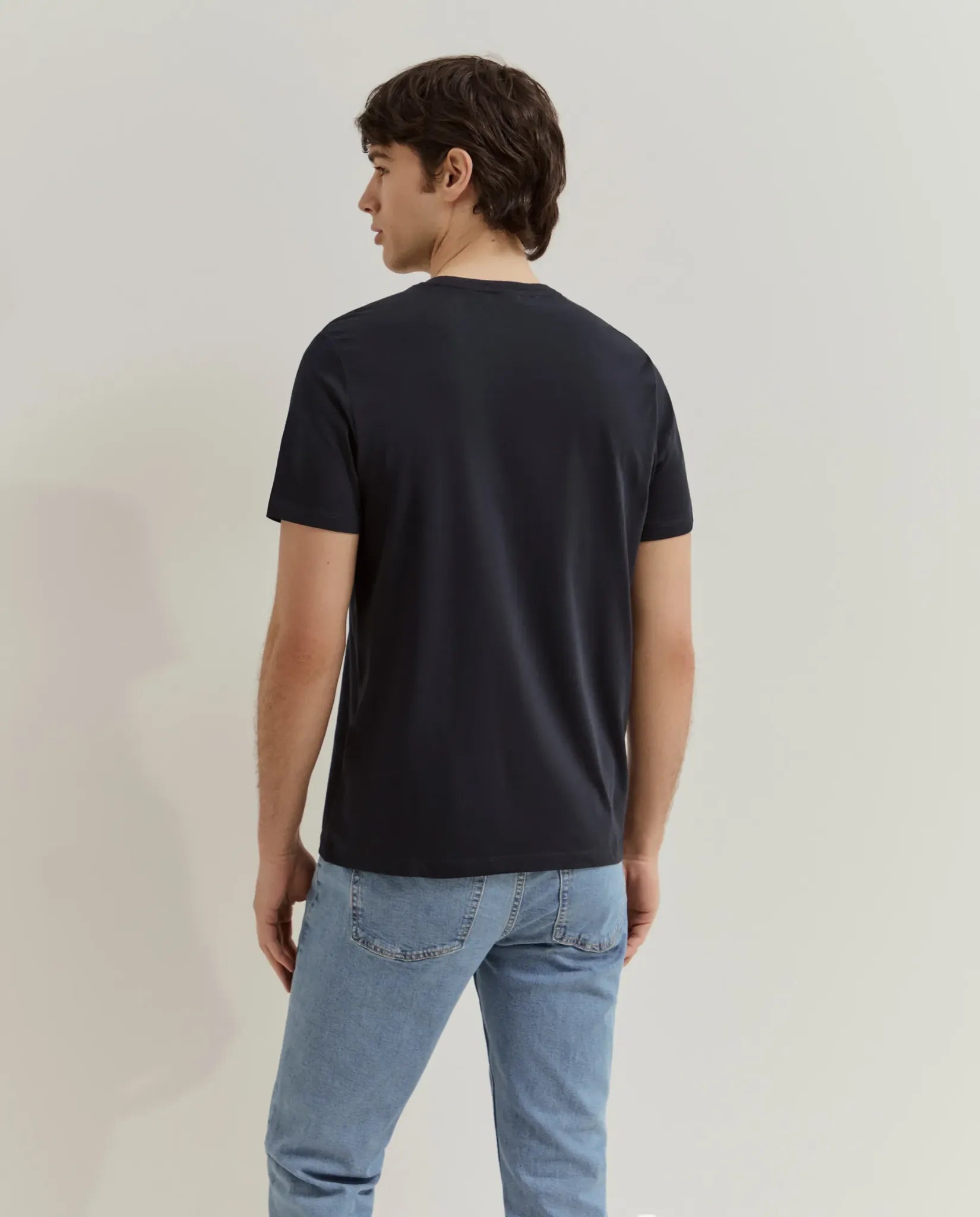 T-shirt azul-marinho Lion of Porches — costas