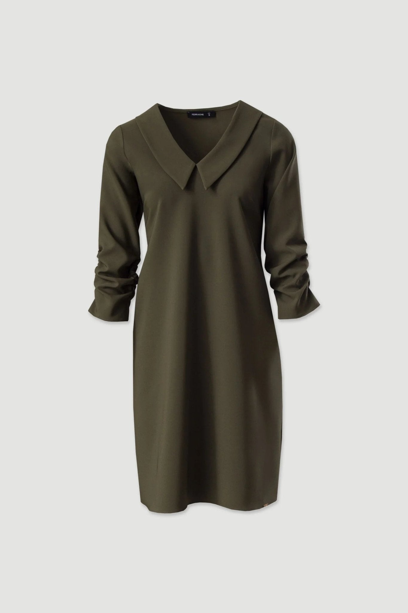 Vestido Caqui Camiseiro - Armanda Boutique